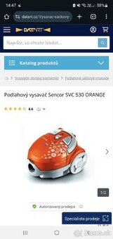 Podlahový vysavač Sencor SVC 530 ORANGE