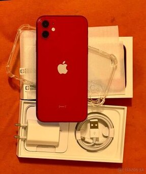 iPhone 11 Red BATERIE 100% TOP