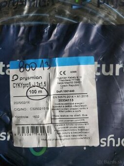 Predám kábel cyky 3 x1,5