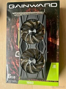 Predám grafickú kartu Gainward GTX 1660 Ghost 6GB