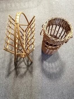 Prútený stojan na noviny, dáždniky