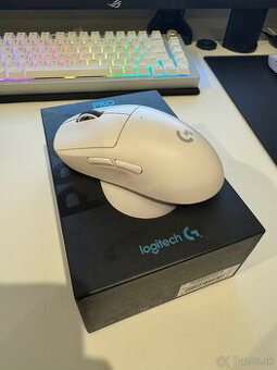 Modovaná ľahká myš(48g) - Logitech G Pro X Superlight(Biela)