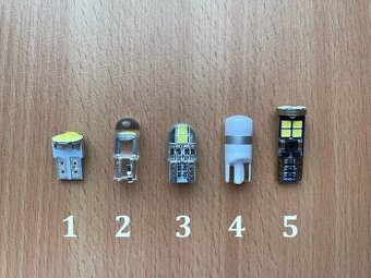 W5W (T10) LED žiarovka, s výberom správnej poradím