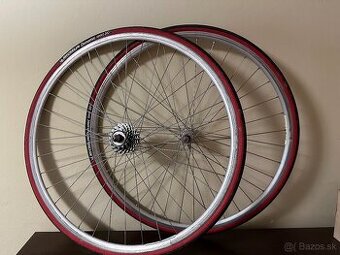 Shimano 600 TRICOLOUR / Bayer set kolies 28