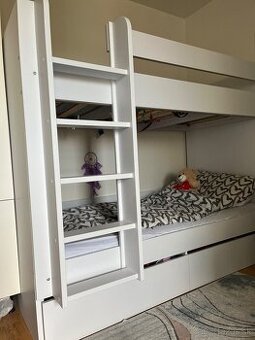 DREVONA poschodová extrémne pevná posteľ