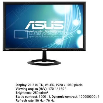 Monitor 21,5" ASUS VX228 H