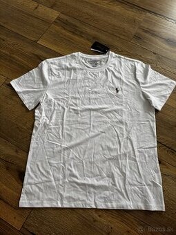 Tričko Ralph Lauren biele basic L