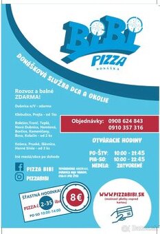 Súrne hľadám pizzéra/rku