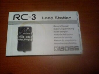 návod na Loop station BOSS RC-3