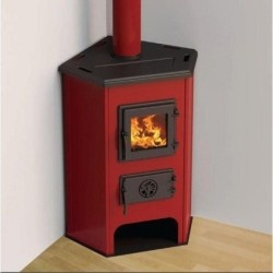 Krbové kachľe MBS CORNER 6,1 kW - MBS Rohový - červený