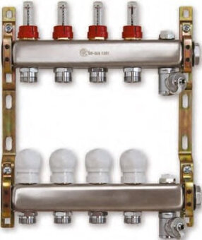 PREDÁM nový rozdeľovač bez miešania, 8 okruhov s prietokomer