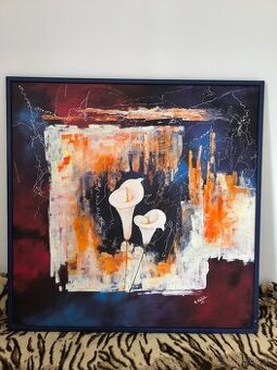 Ručne maľovaný obraz na plátne