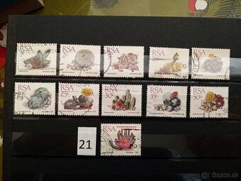 Poštové známky č.581 - AFRICKÉ ŠTÁTY II. - 20 ks sérií