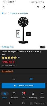 Ventylator Duux Whisper Smart Black