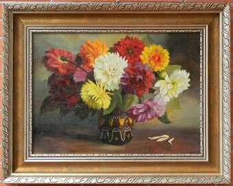 Starožitné obrazy od neznámych autorov Kytice