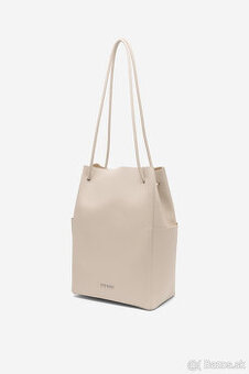 biela kožená kabelka ginno rossi