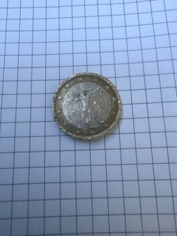 Italiana Dá viníc 1€ 2002 chybná razba