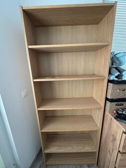 Knižnica BILLY IKEA dubový efekt