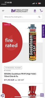 Soudal pur pena protipoziarna