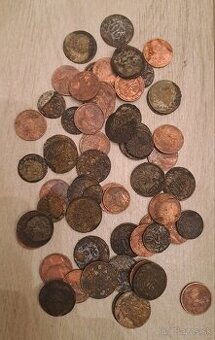 Nález mince, centy,hellere,fillere,...