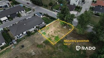 RADO | Stavebný pozemok pre RD | všetky podklady | 528 m² |B