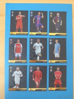 Black Edge topps match attax 2024/25 kartičky set BE1 -BE9