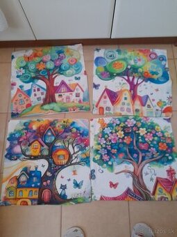 4 nove obliečky na vankúsik 45x45 spolu 13€