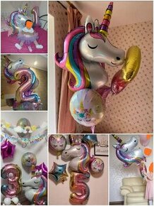 Nové veľké balóny Unicorn - AŽ 16 kusov - 1