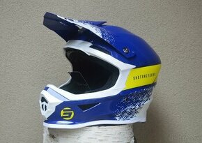 Prilba helma na predaj modrá žltá