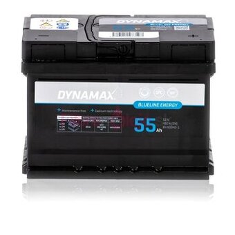 Nová autobatéria 12V 55AH 450A DYNAMAX ENERGY BLUELINE 55