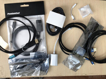 🎮📺 Mix káblov a redukcií – HDMI, VGA, USB-C a ďalšie