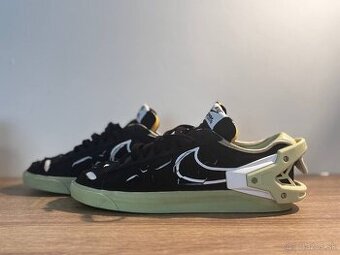 Nike Blazer LOW Acrnm Black White Noir Aura olive/blance