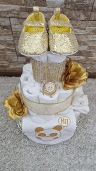 Plienková torta zlatá