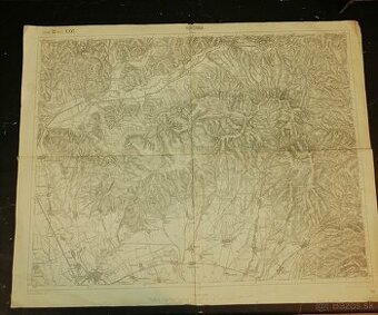 Stará mapa Humenné a okolie-1904. - 1