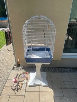 Veľká klietka pre papagáje kolieskach Na vrchu otvárateľná