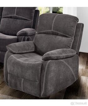 Rozkladacie sivé kreslo