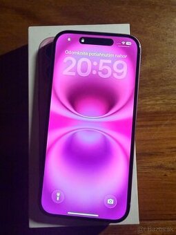 Iphone 16 pink ruzovy