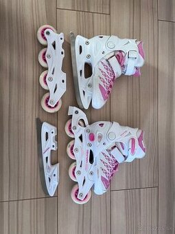 Predám detské korčule na ľad aj kolieskové.