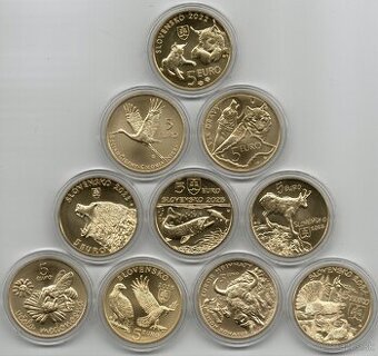 Fauna a Flóra 5 eur mince