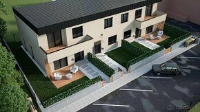 4-izbový mezonetový byt v novostavbe s 2 terasami, záhradou  - 1