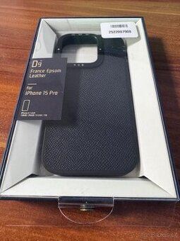 Apple iPhone 15 Pro case - kožený obal z pravej kože “Epsom”