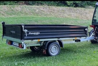 Pongratz 1800kg, brzdený vozik vlečka