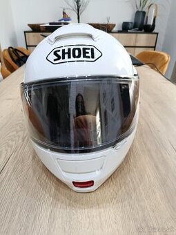Prilba Shoei Neotec 3 White + interkom SENA 20S Evo