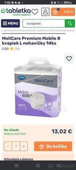 Plienky Molicare