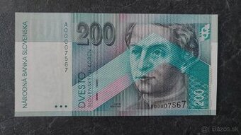 200 Sk 1995 A, stav N (UNC)