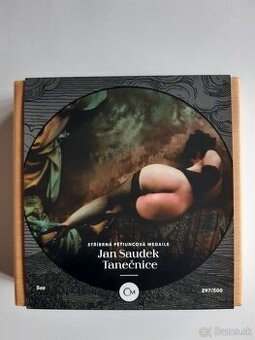 Strieborná päťuncová medaila Jan Saudek - Tanečnica