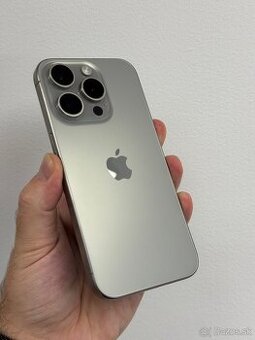 Predám Apple iPhone 15 Pro Natural Titanium– top stav