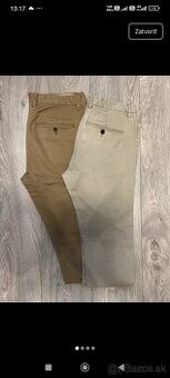2x krásne pánske Nohavice Chinos H&M