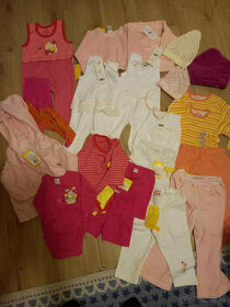 Balík oblečenia pre bábätko dievčatko - veľkosť 52 - 68 - 1