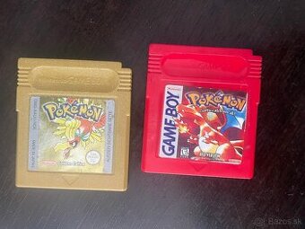 Pokemon Gold a Red na Gameboy